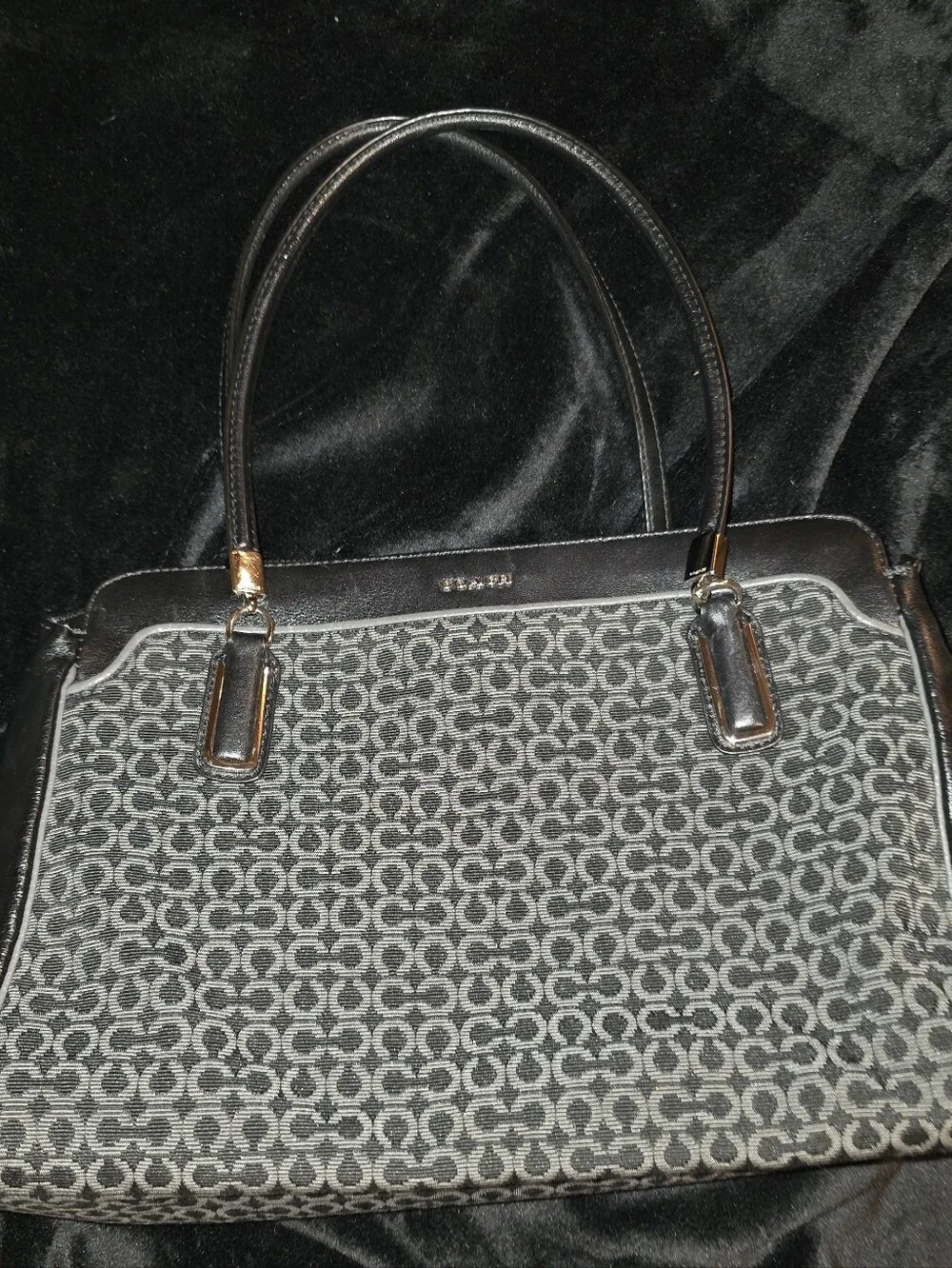 Vintage Coach Madison Needlepoint Kimberly Carryall Satchel